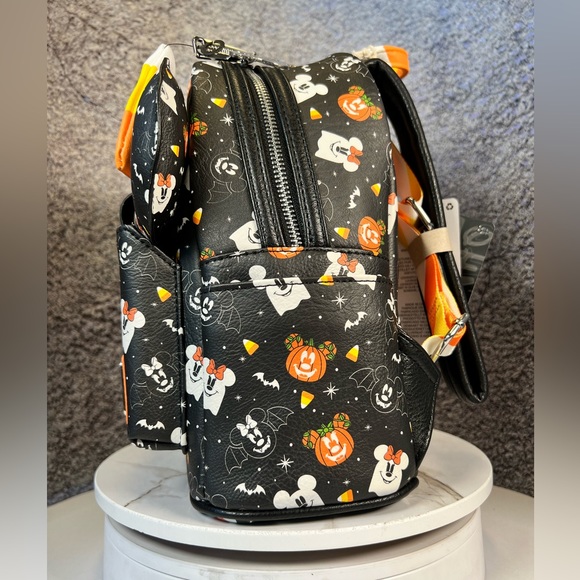 Loungefly: Disney Mickey and Minnie Candy Corn Mini Backpack and Headband Set - Picture 5 of 6